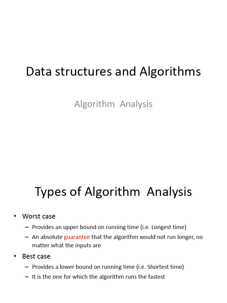 Algorithm Analysis | PDF | Time Complexity | Logarithm