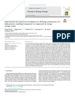 Experimental and Numerical Investigation On Off-Design Performance of A