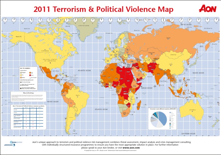 Terrorism and Political Violence Map | PDF | Politics | Travel