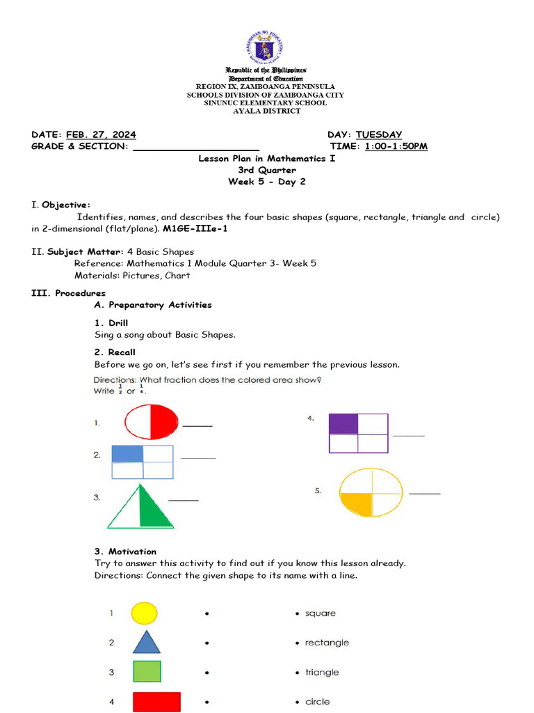 Math Q3 W5 | PDF | Language Arts & Discipline