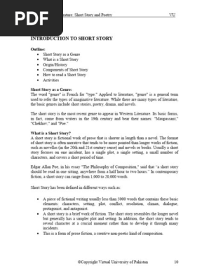 Intro to Short Story