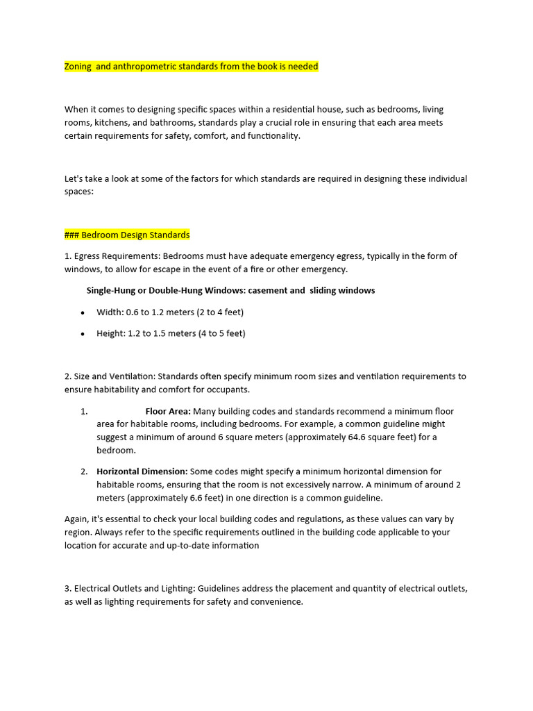 Zoning and Design Standards for Homes | PDF | Bathroom | Countertop