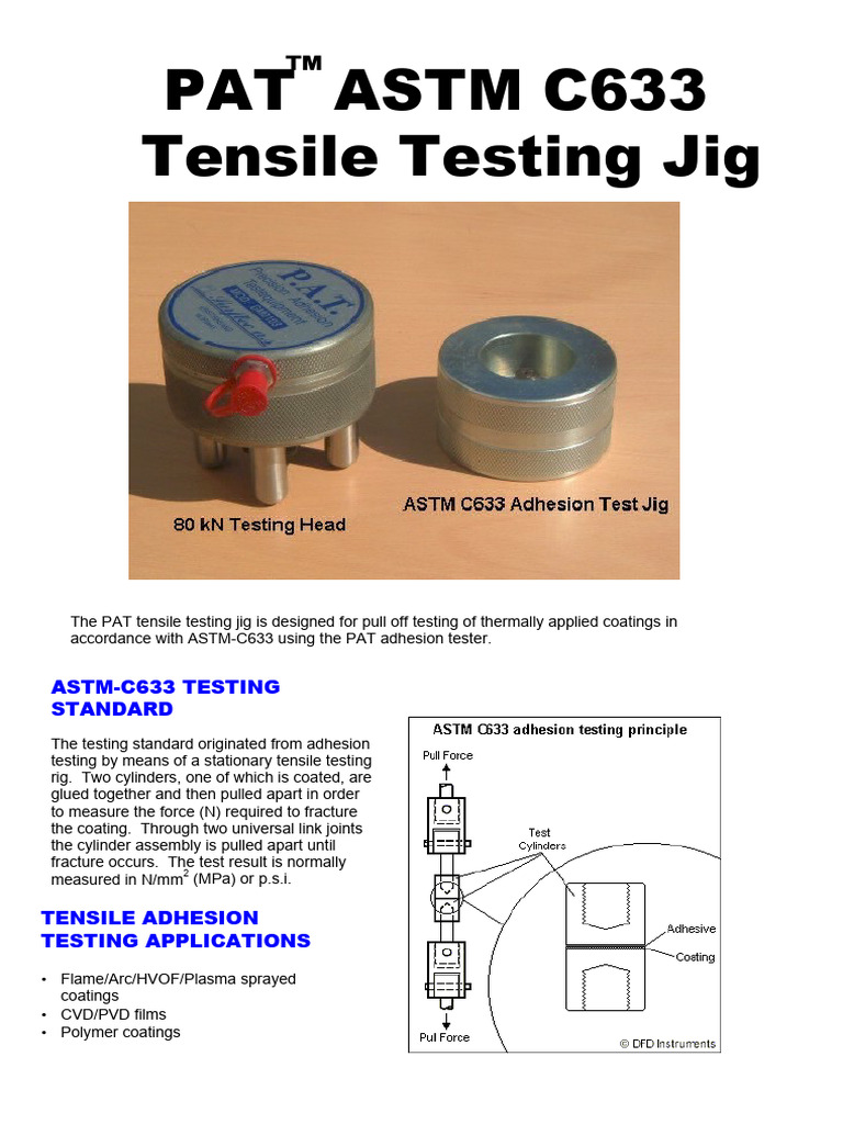ASTM-C633-01 Jig | PDF