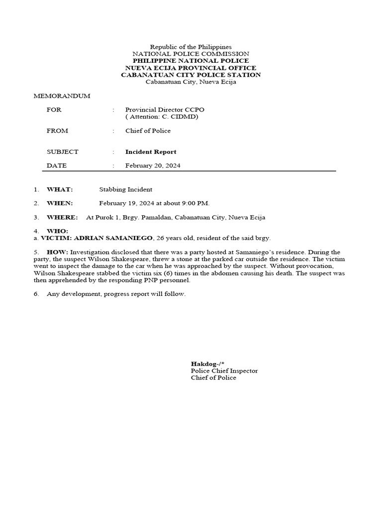 Spot Progress and Final Reckless Imprudence Resulting To Homicide PDF