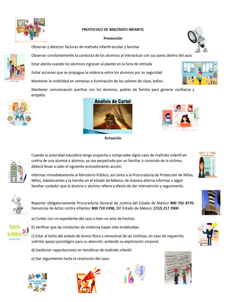 Protocolo de Actuación ante Maltrato Infantil | PDF | Abuso infantil ...