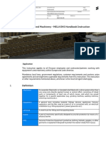 Equipment and Machinery - MELA EHS Handbook Instruction