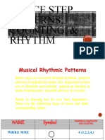 Dance Step Patterns, Counting, & Rhythm