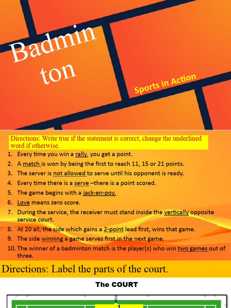 Badminton Pdf Sports Entertainment
