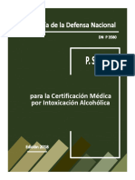 P.S.O. Expedicion de Certificados M (Ed. Intoxicación Alcoholica