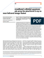 Flexible and Broadband Colloidal Quantum Dots Photodiode Array For Pixel-Level X-Ray To Near-Infrared Image Fusion