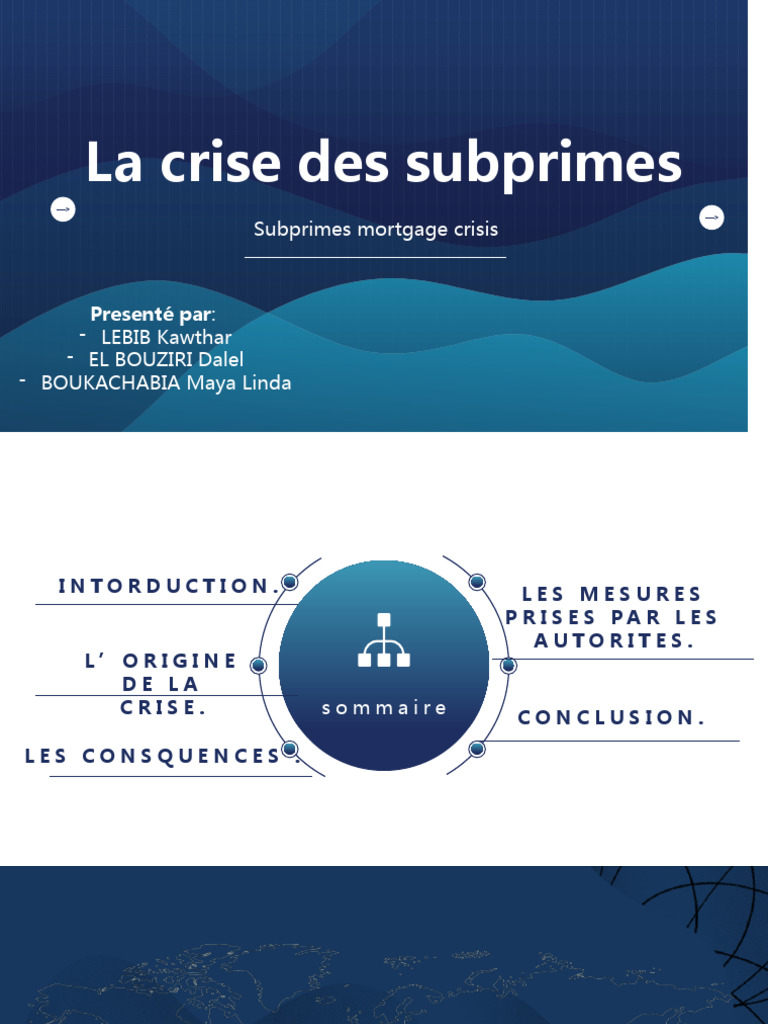 Crise Des Subprimes | Télécharger gratuitement PDF | Crise des ...