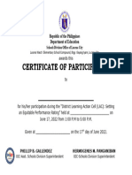 Certificate Dislac - General