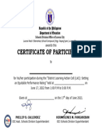 Certificate Dislac General