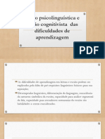 Visão Psicolinguística e Visão Cognitivista - 2020