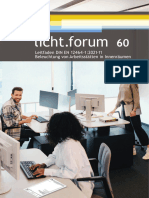 Licht - Forum 60 Leitfaden DIN EN 12464-1:2021-11 Beleuchtung Von Arbeitsstätten in Innenräumen"
