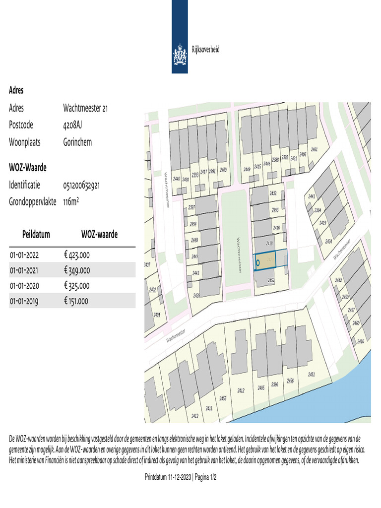 WOZ Waardeloket PDF