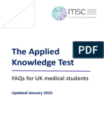 The Akt Faqs For Uk Medical Students January 2023