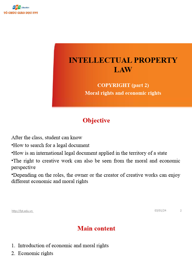 Economic and Moral Rights in Copyright | PDF | Copyright | Common Law