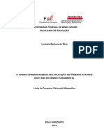 Dissertação O Ensino-Aprendizagem Da Multiplicação de Números Naturais No 5º Ano Do Ensino Fundamental