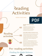 Pre - Reading Activities Part 1 PDF