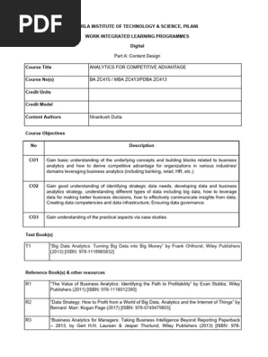 BA ZC415 ACM COURSE HANDOUT