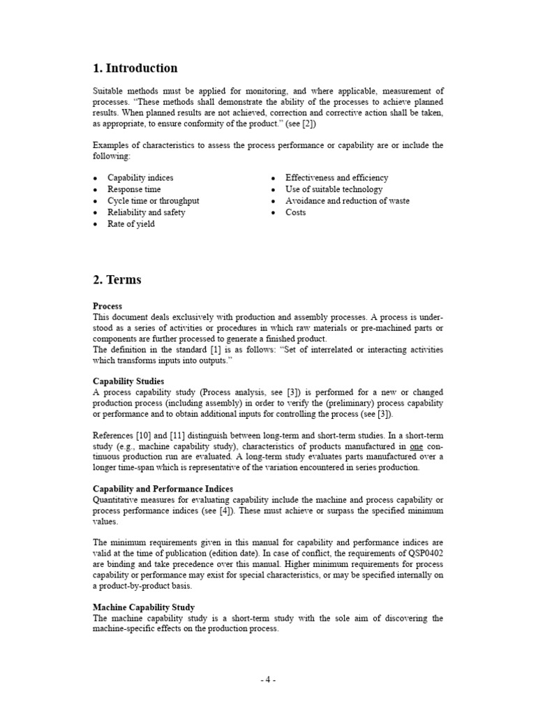 Machine And Process Capability Booklet 9 4 Pdf