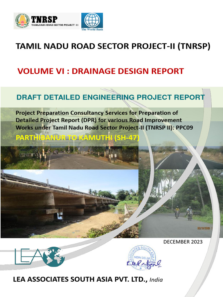 Volume Vi Drainage Design Report | PDF | Technology & Engineering
