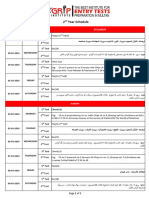 2nd Year Schedule Final