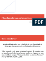 Introdução À Filosofia Moderna e Contemporâneaa