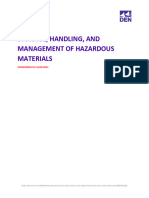 Storage, Handling, and Management of Hazardous Materials