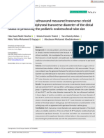 Pediatric Anesthesia - 2023 - Abdel Ghaffar - The Accuracy of The Ultrasound Measured Transverse Cricoid Diameter and The (1) - 1