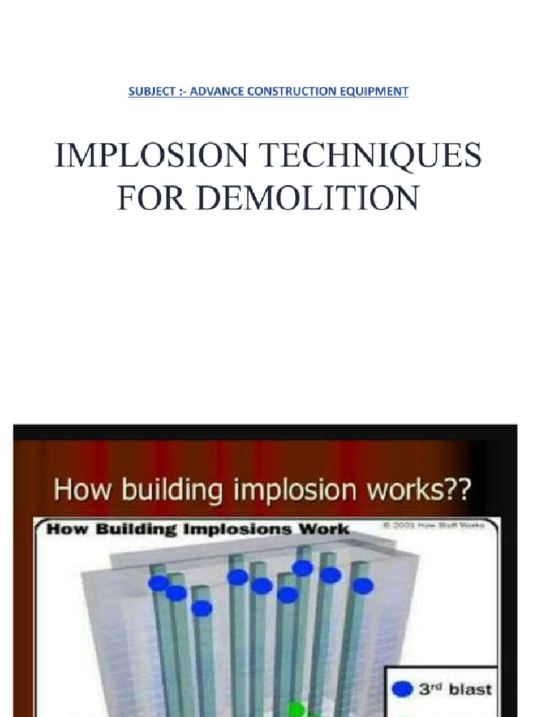 Explosive Demolition 238559482 | PDF