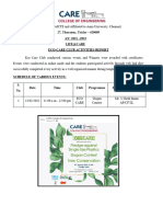 Annual Report of Eco-Care Club Activities 2021-2022