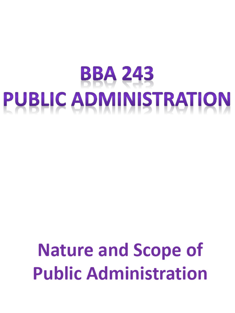Understanding Public Administration Basics | PDF | Public ...