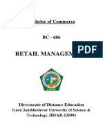 BC 606 Retail Management