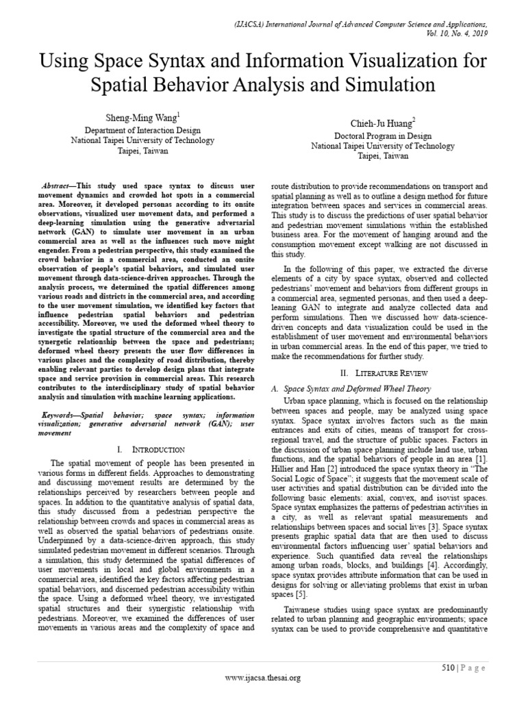 Paper 63 using space syntax an information visualization pdf deep