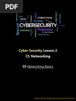 Cyber Security Lesson 2 (Cyber Security Networking Basics)