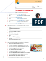 Past Simple Vs Present Perfect