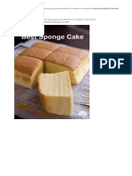Perfect Soft and Jiggly Sponge Cake Recipe - Yi Reservation
