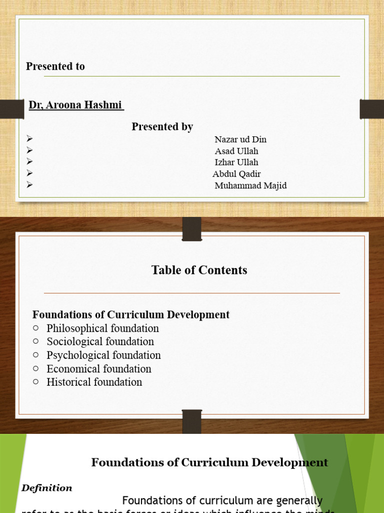 Foundations of Curriculum Development | PDF | Curriculum | Psychology