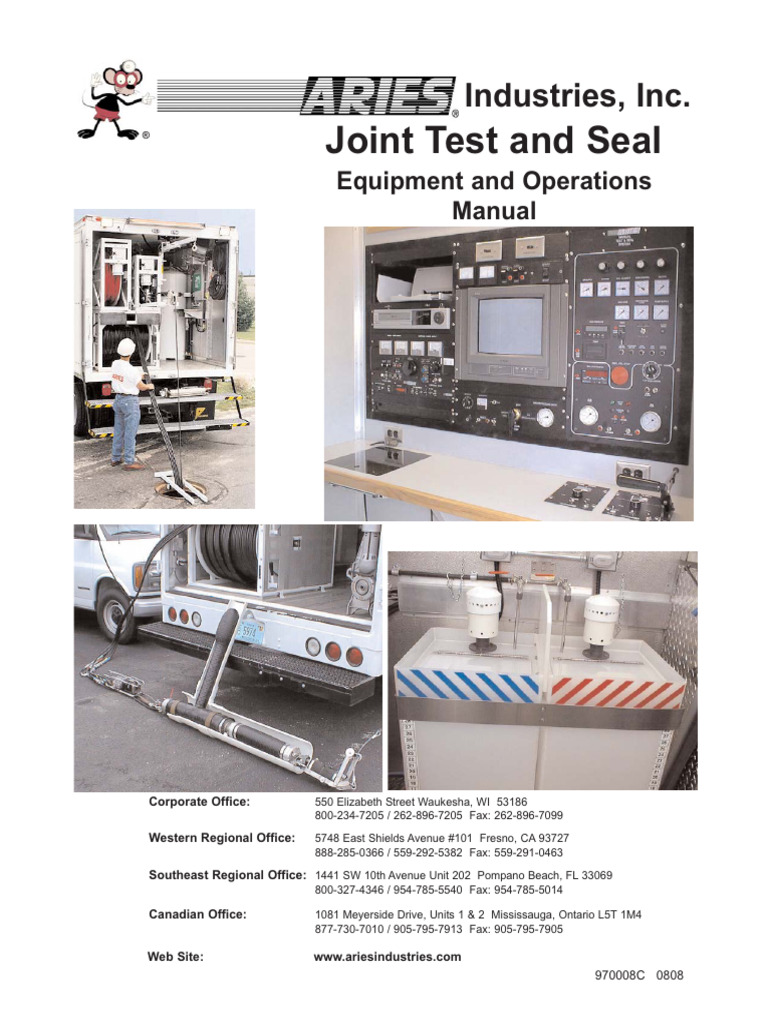Joint Test and Seal Industries, Inc PDF Equipment Mechanical