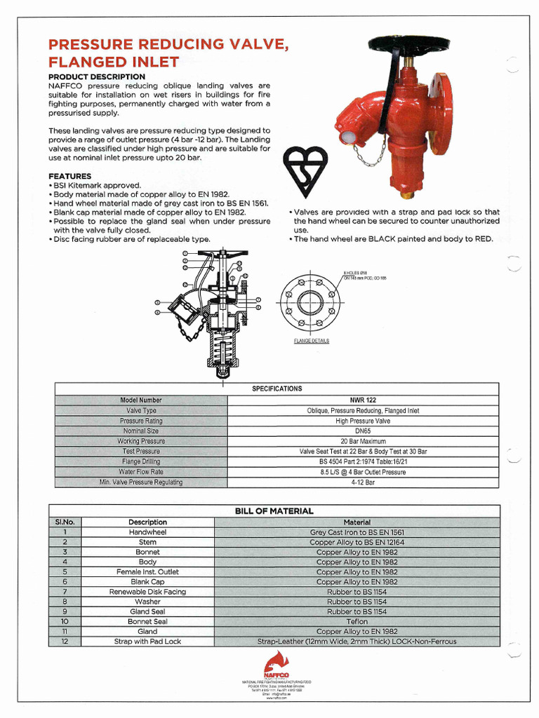 Pressure Reduing Valve Naffco PDF