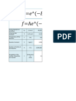 Arhenius & Aging Time Calculator