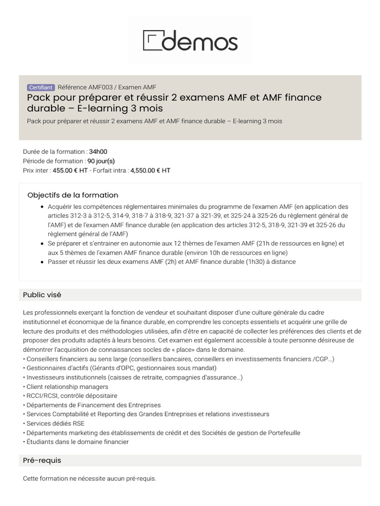 Préparation examens AMF et finance durable | PDF | Responsabilité ...