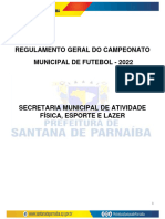 Regulamento Futebol Geral 2022 - Oficial