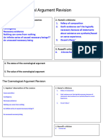 Cosmological Argument Revision Slides and Assessment