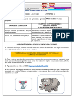 Roteiro de Atividade 4 Anos - 28 de Junho A 02 de Julho