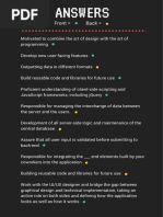 Frontback Answers