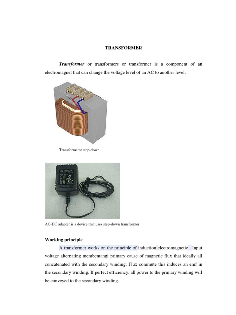 Understanding Transformer Types and Losses | PDF | Science ...