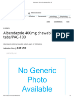 Albendazole 400mg Chewable Tabs - PAC-100